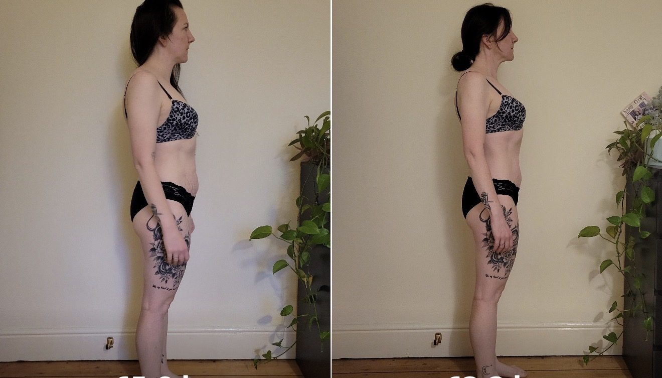 Client before and after