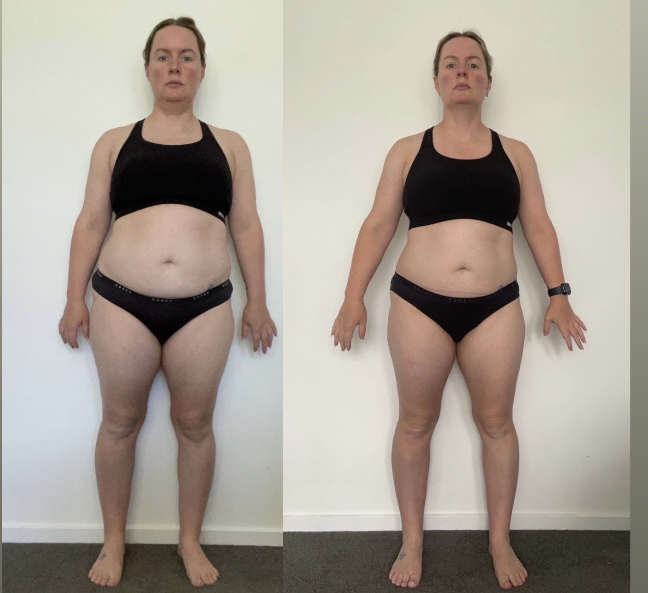 Client before and after
