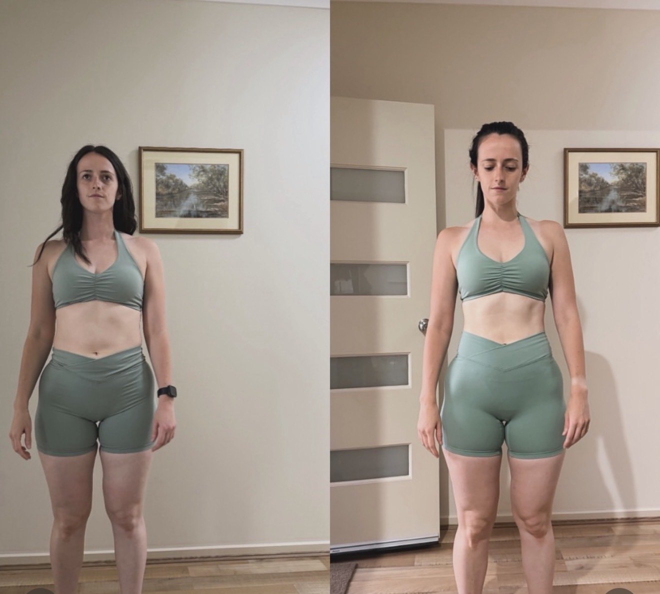 Client before and after